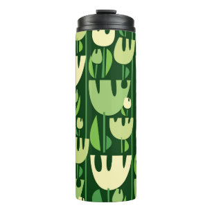 Tulips Scandinavian Style Pattern Thermosbecher