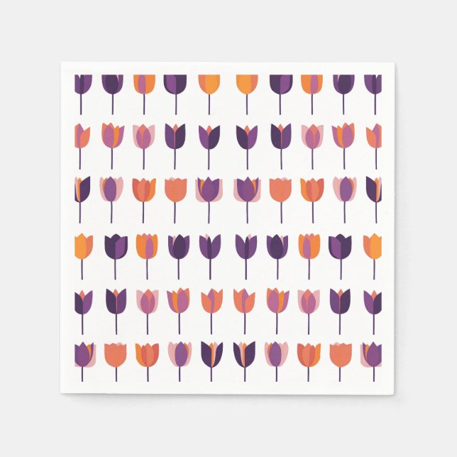 Tulips Serviette (Vorderseite)