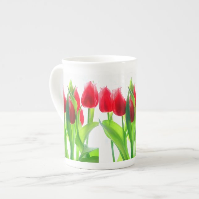 Tulips-Tasse Prozellantasse (Vorderseite Links)