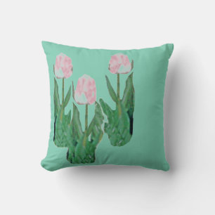 Tulips Three-Pink Kissen