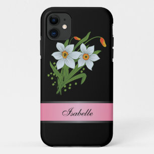 Tulips und Affodien rosa 2 Personalisierte Bezeich Case-Mate iPhone Hülle