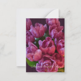 Tulips und custom+text Muttertag Mitteilungskarte