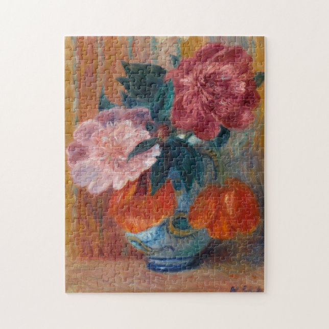 Tulips und Peonies | William James Glackens Puzzle (Vertikal)