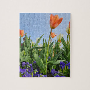 Tulips und Stiefmütterchen Puzzle