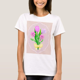 Tulips und Stiefmütterchen T-Shirt