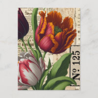 Tulips Vintag Collage