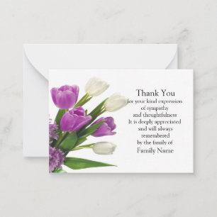 Tulips Vintage Blume Danke Karte