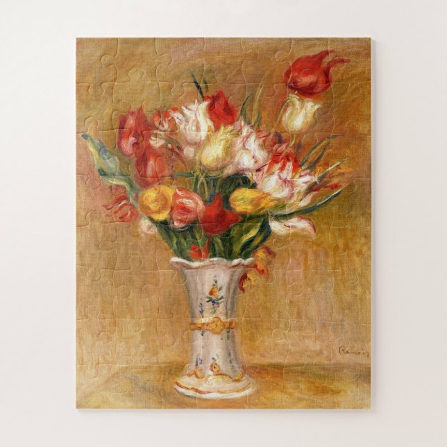 Tulips von Auguste Renoir Puzzle (Vertikal)