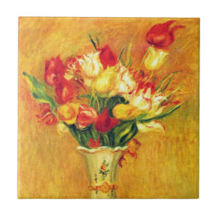 Tulips von Pierre Renoir, Vintager Impressionismus Fliese