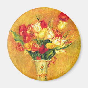 Tulips von Pierre Renoir, Vintager Impressionismus Magnet
