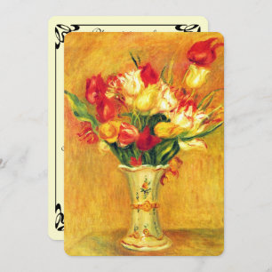 Tulips von Pierre Renoir, Vintages Brautparty Einladung