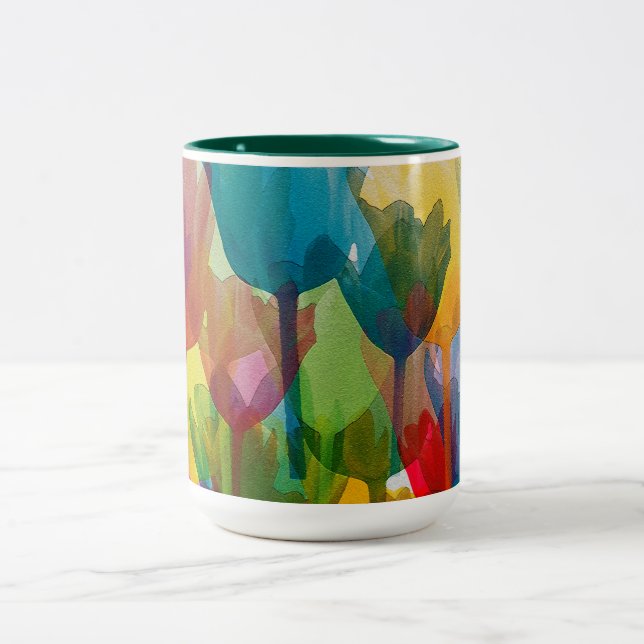 Tulips Zweifarbige Tasse (Mittel)