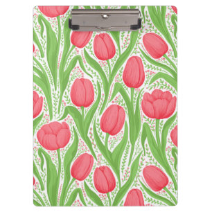 Tulissen in Rot und Grün Klemmbrett