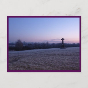 Tullamore (keltisches Kreuz & Sonnenaufgang) Postkarte