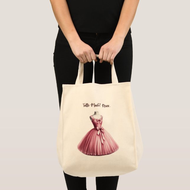 Tulle viel? Nie. Rosa Tulle Dress Coquette Tasche (Vorderseite (Produkt))