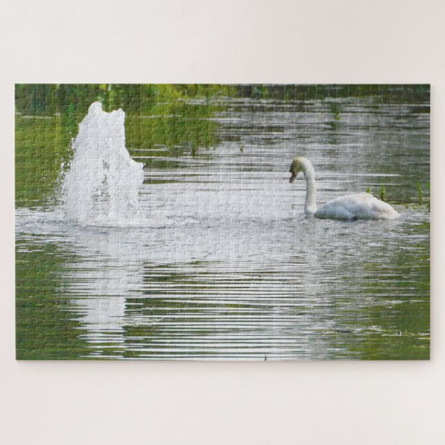 Tully, Kildare.Swans am See Puzzle (Horizontal)