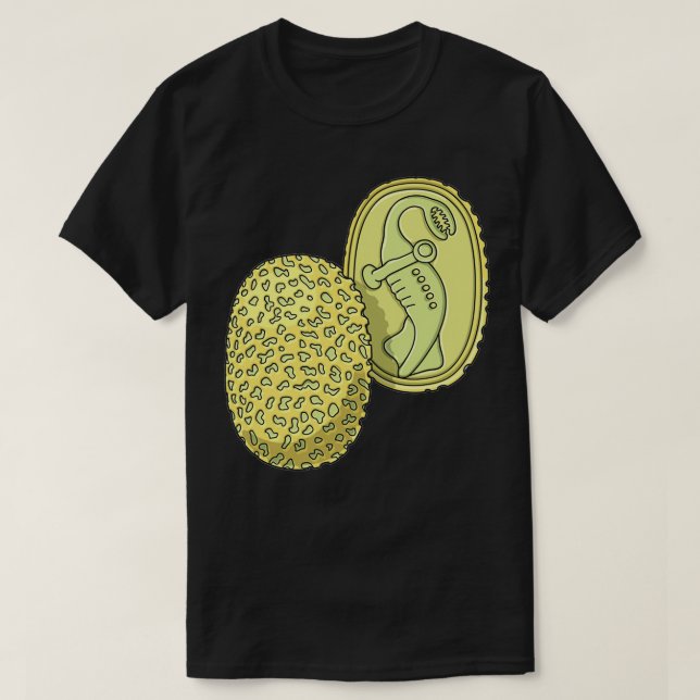 Tully Monster Concretion Tullimonstrum Fossil Nodu T-Shirt (Design vorne)