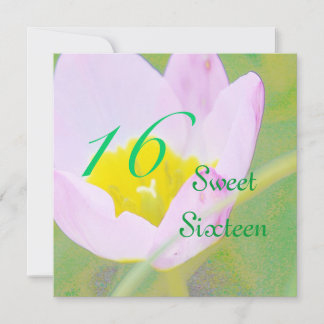 Tulpe 16 . Geburtstag Einladung