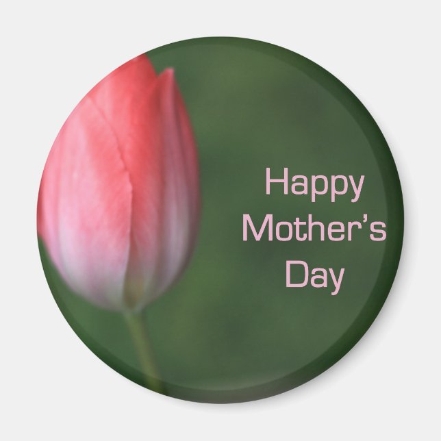 Tulpe-Blume, Tag der glücklichen Mutter Magnet (Vorne)