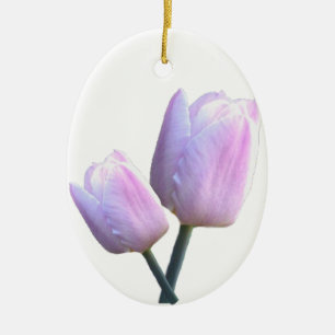 Tulpe-Blume zum Gedenken an Verzierung Keramik Ornament