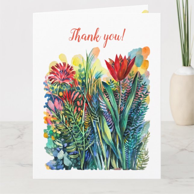 Tulpe Dankeskarte (Vorderseite)