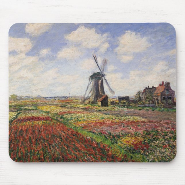 Tulpe-Felder Rijnsburg Windmühle Claude Monets | Mousepad (Vorne)