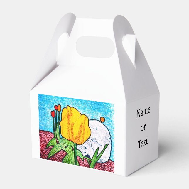 Tulpe im Garten  Geschenkschachtel (Vorderseite)