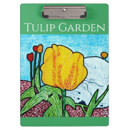 Tulpe im Garten Klemmbrett