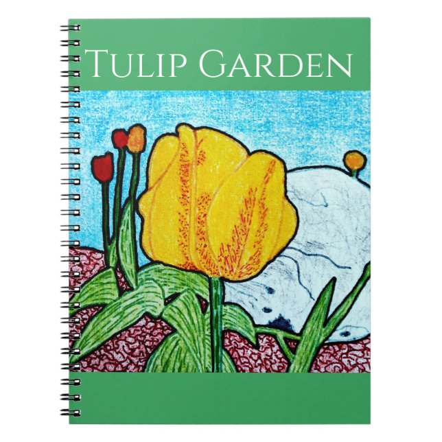 Tulpe im Garten  Notizblock (Vorderseite)