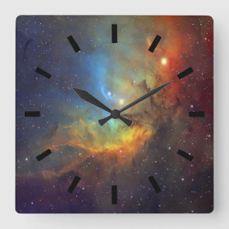 Tulpe-Nebelfleck SH2-101 die NASA Quadratische Wanduhr