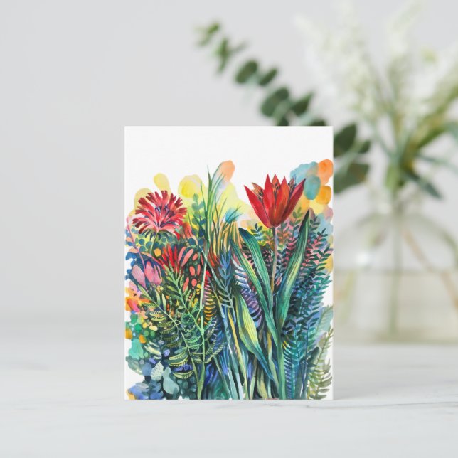Tulpe Postkarte (Stehend Vorderseite)