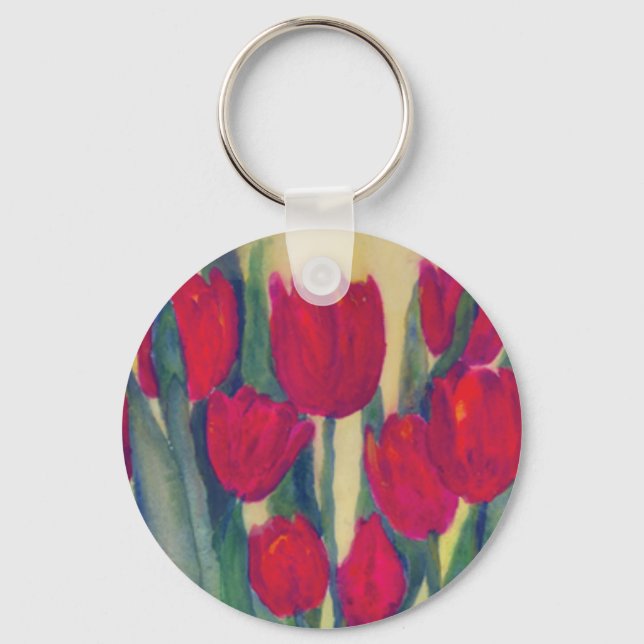 Tulpe Schlüsselanhänger (Vorderseite)