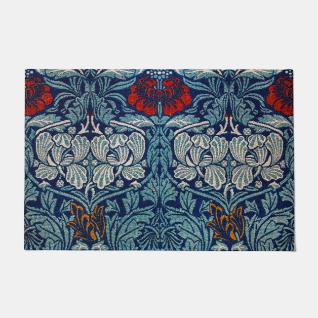 Tulpe und Rose, William Morris Fußmatte (Vorderseite)