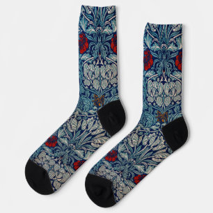 Tulpe und Rose, William Morris Socken