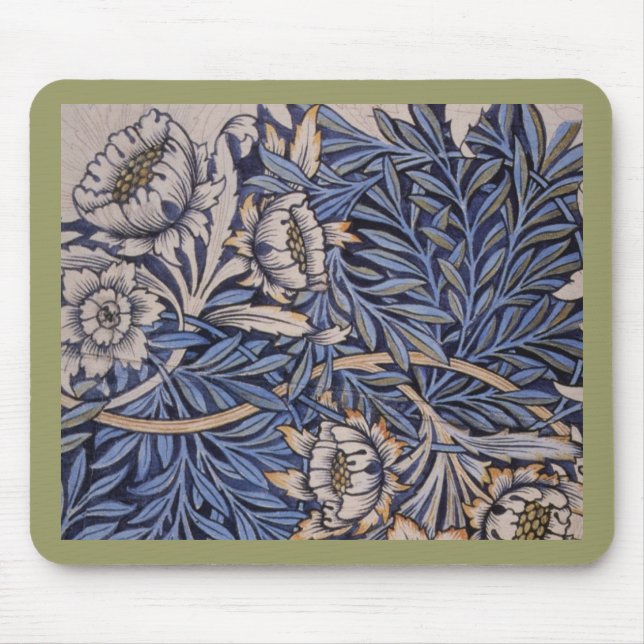 Tulpe und Weide durch William Morris Mousepad (Vorne)