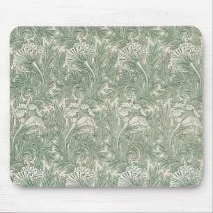 Tulpe von William Morris, Vintage Blumenkunst Mousepad