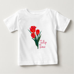 Tulpe-Zeit Baby T-shirt