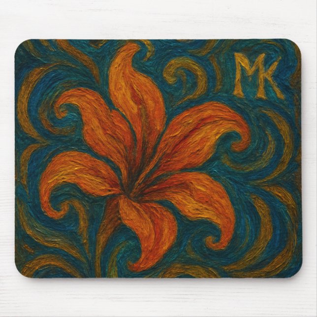 Tulpen-Abstrakte Kunst Mousepad (Vorne)