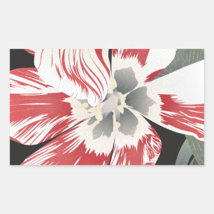 Tulpen-Aufkleber Rechteckiger Aufkleber