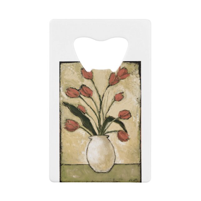 Tulpen BAG10-V2 in Red.tif Geldbeutel Flaschenöffner (Vorderseite)