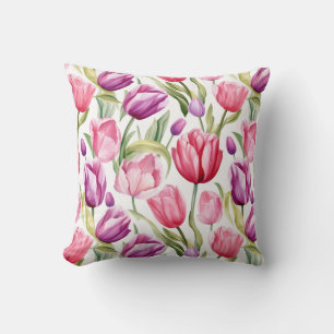 Tulpen-Baumwoll-Wurfkissen Kissen