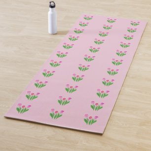 Tulpen blühen yogamatte