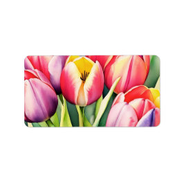 Tulpen-Blume adressieren Etiketten Adressaufkleber