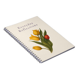 Tulpen-Blumen-Notizbuch   Natur-Tagebuch zum Schre Notizblock