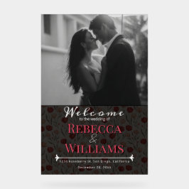 Tulpen-Blumen Traditionelle Hochzeitszeichen Acrylschild