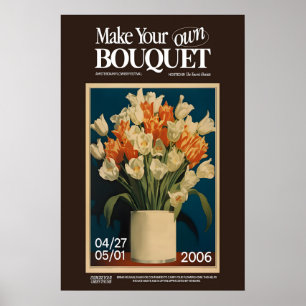 Tulpen-Blumenprint Amsterdam Flower Festival Wand Poster