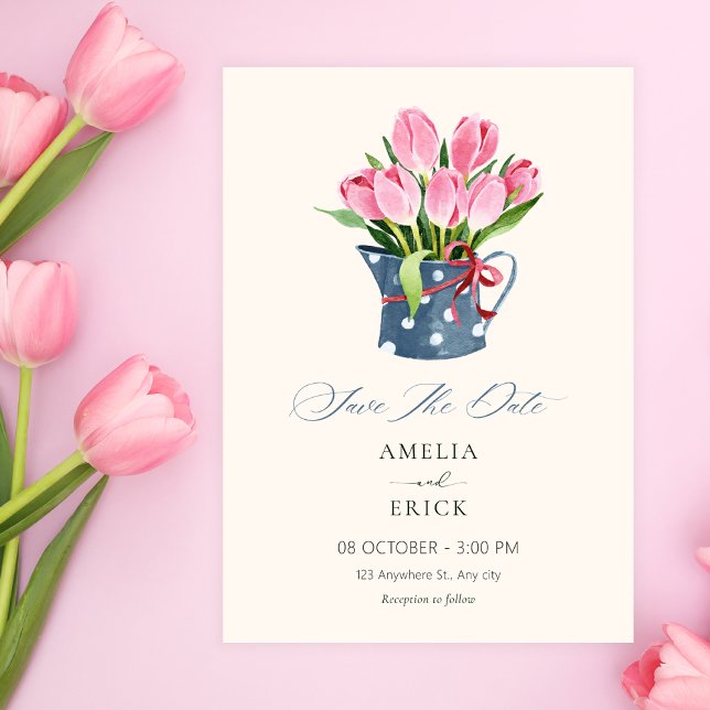 Tulpen Blumenstrauß Save The Date (Von Creator hochgeladen)