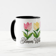 Tulpen-Blumentasse 'Bloom With Joy' Rosa Gelb