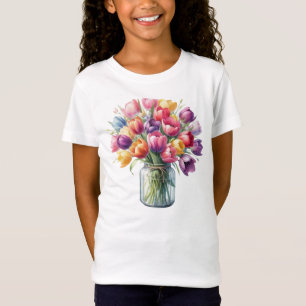 Tulpen-Blumenvase T-Shirt