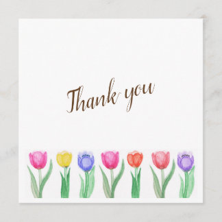 Tulpen danken Ihnen zu kardieren Dankeskarte